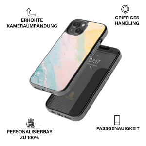 Handyhülle aus robustem, schwarzem TPU-Material und hochwertigem HD-Druck. Individuelle Anpassung und angenehme Handhabung vereinen optimalen Schutz und Persönlichkeit.