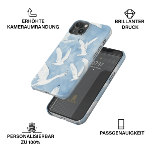 Handyhülle mit glänzender oder matter Oberfläche und vollflächigem rundum Druck. Individuelle Anpassung und schlankes Design vereinen optimalen Schutz und Persönlichkeit.