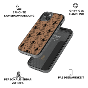 Handyhülle aus robustem, schwarzem TPU-Material und hochwertigem HD-Druck. Individuelle Anpassung und angenehme Handhabung vereinen optimalen Schutz und Persönlichkeit.