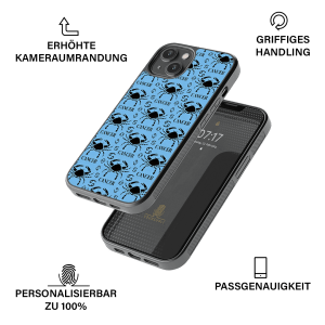 Handyhülle aus robustem, schwarzem TPU-Material und hochwertigem HD-Druck. Individuelle Anpassung und angenehme Handhabung vereinen optimalen Schutz und Persönlichkeit.