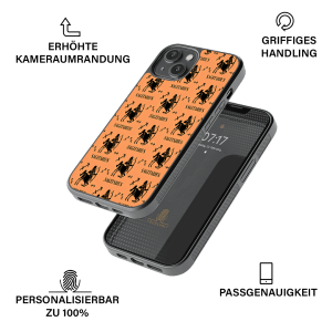 Handyhülle aus robustem, schwarzem TPU-Material und hochwertigem HD-Druck. Individuelle Anpassung und angenehme Handhabung vereinen optimalen Schutz und Persönlichkeit.