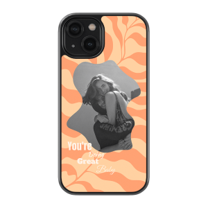 Handyhülle aus robustem, schwarzem TPU-Material und hochwertigem HD-Druck. Individuelle Anpassung und angenehme Handhabung vereinen optimalen Schutz und Persönlichkeit.