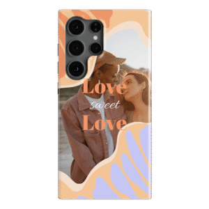 Handyhülle Galaxy 22 Ultra Lumina   Love Frame Design Mit Farbiger Rand | Yoursubli