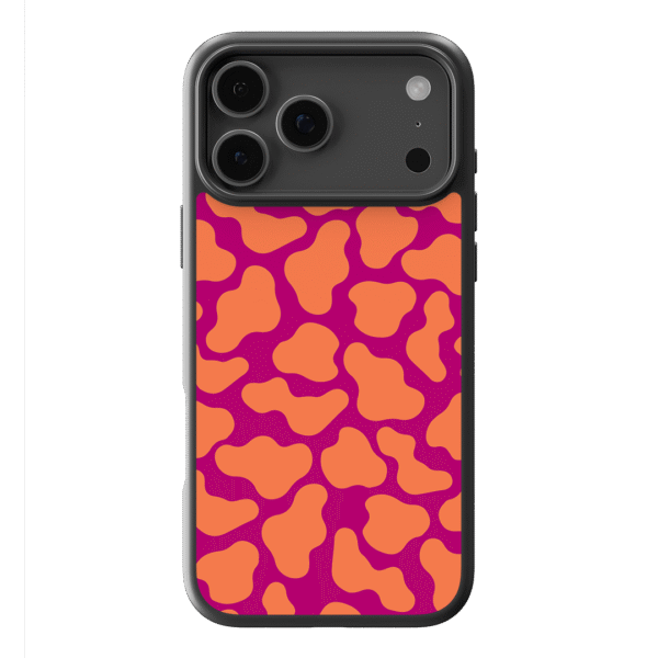 iPhone 17 Pro Max Hülle Aura Core - Peachy Love Design mit schwungvolle Formen