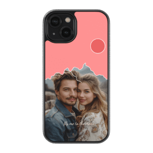 Handyhülle iPhone 13 Aura Glass - MoonVoyage Design mit gerahmtes Foto