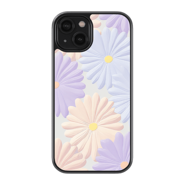 iPhone 13 Hülle Aura Glass - Blossoft Design mit pudrige Töne