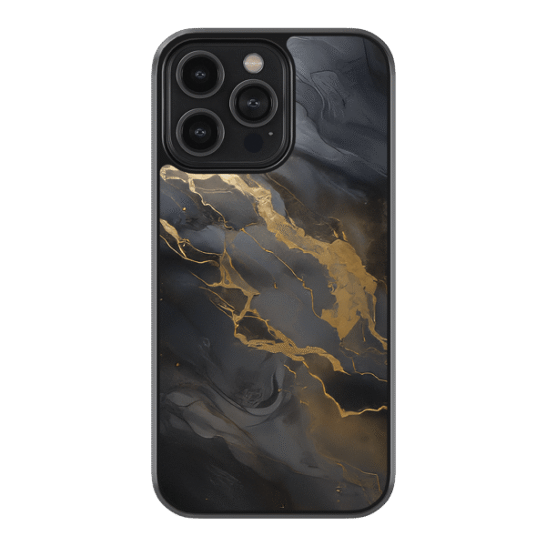 iPhone 13 Pro Max Hülle Aura Core - Gold Vein Design mit dominante Farbflächen