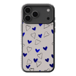 Iphone 17 Pro Max Hülle Aura Core   Azure Hearts Design Mit Minimalistisches Layout | Yoursubli