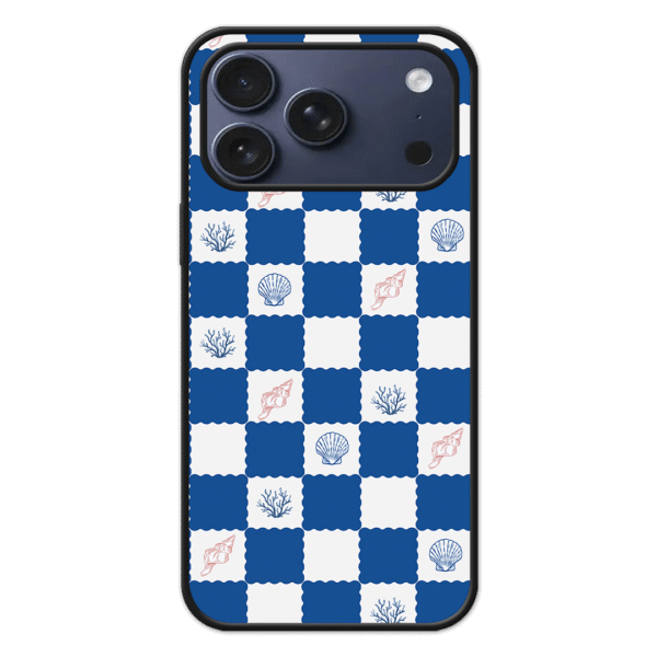 Handyhülle iPhone 17 Pro Max Aura Glass - Coastal Check Design