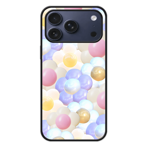Handyhülle iPhone 17 Pro Max Aura Glass - Puffy Bloom Design