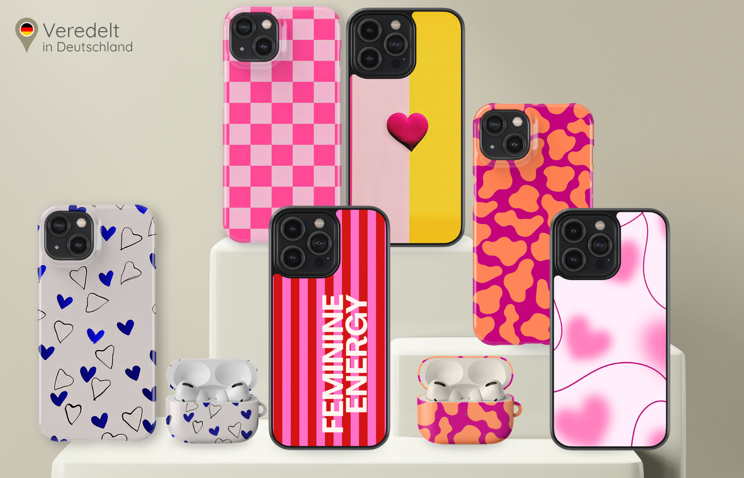 Verschiedene Personalisierte 1 handyhüllen Und Airpods Cases Der Yoursubli Flirt Mode Kollektion Mit Edlen Femininen Rosafarbenen Designs Veredelt in Deutschland | Yoursubli Verschiedene Personalisierte 1 handyhüllen Und Airpods Cases Der Yoursubli Flirt Mode Kollektion Mit Edlen Femininen Rosafarbenen Designs Veredelt in Deutschland | Yoursubli