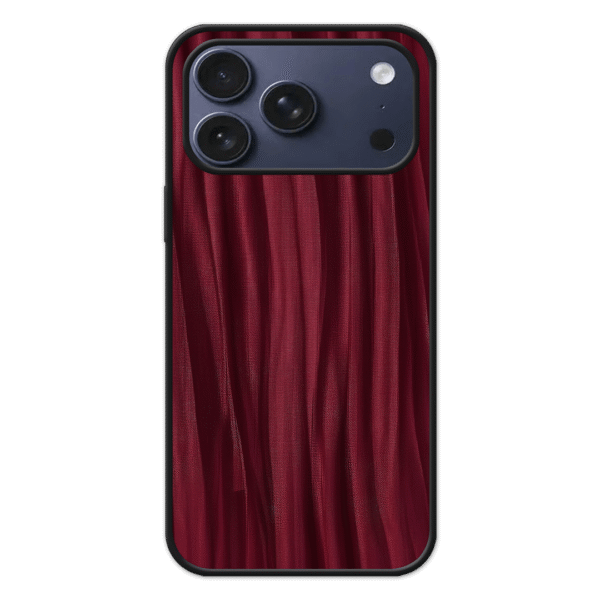 Handyhülle iPhone 17 Pro Max Aura Glass - Wine Pleat Design
