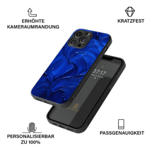 Handyhülle Aura Glass Seite - Ultramarine Design